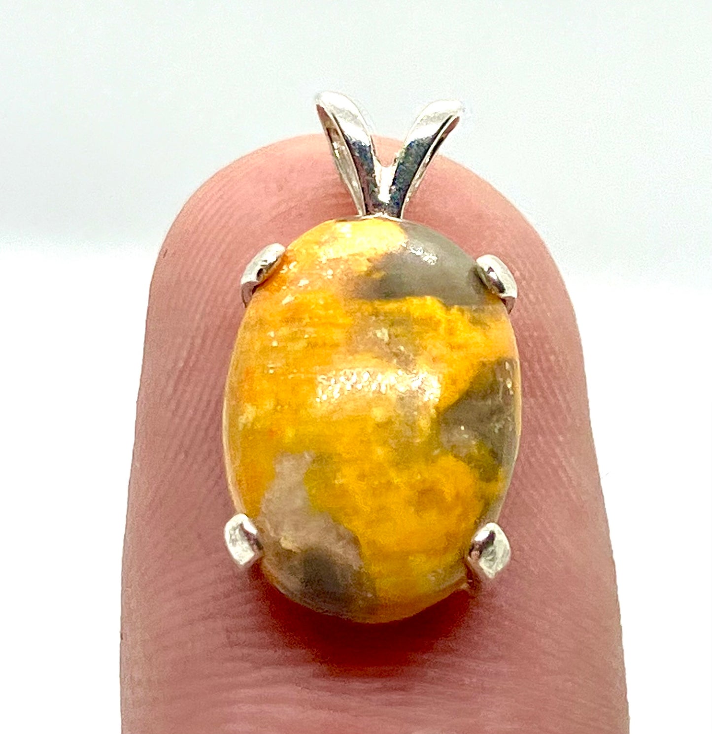 Natural Bumblebee Jasper Sterling silver Pendent!!