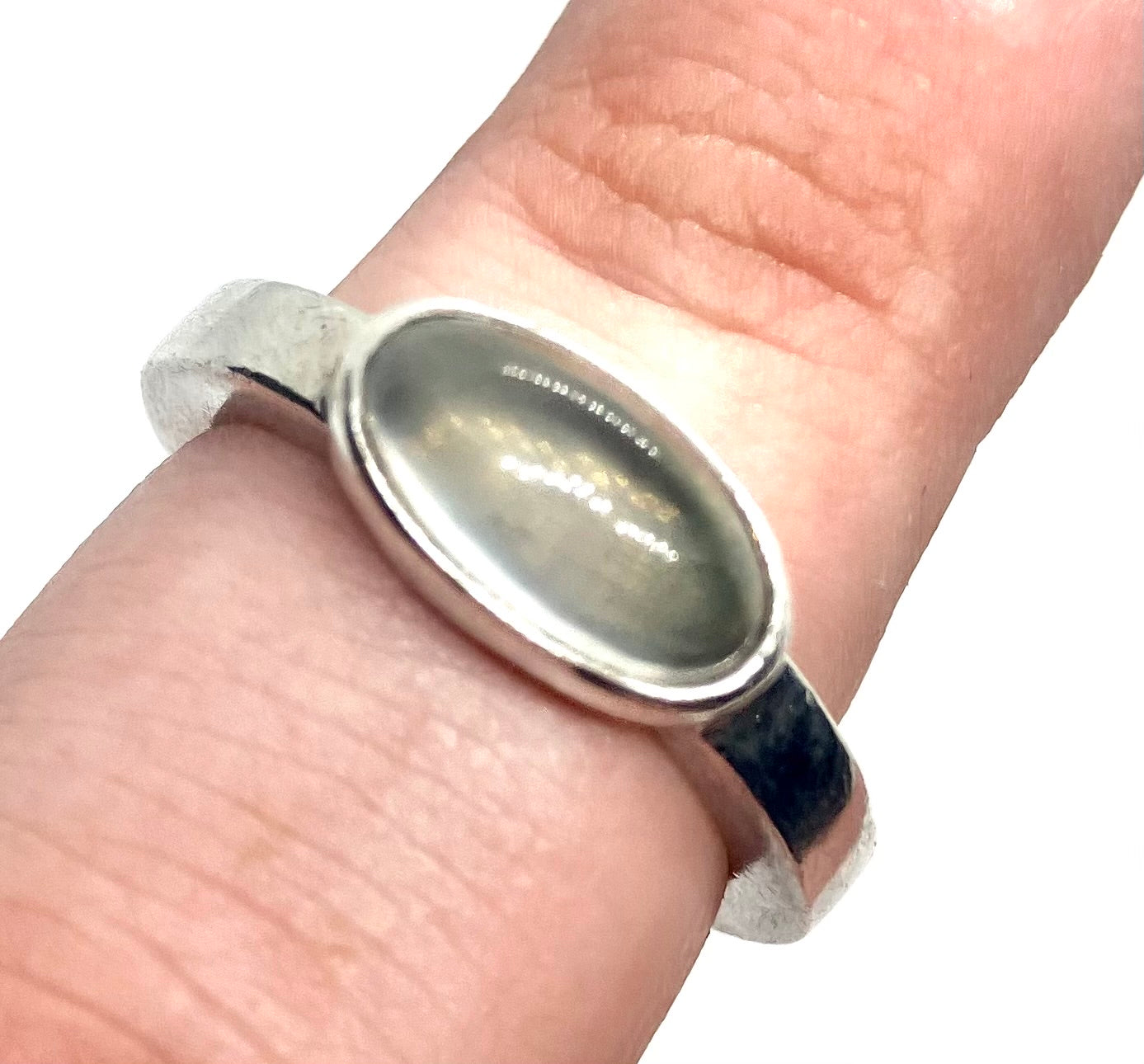 Vintage Natural Moonstone Sterling silver ring!