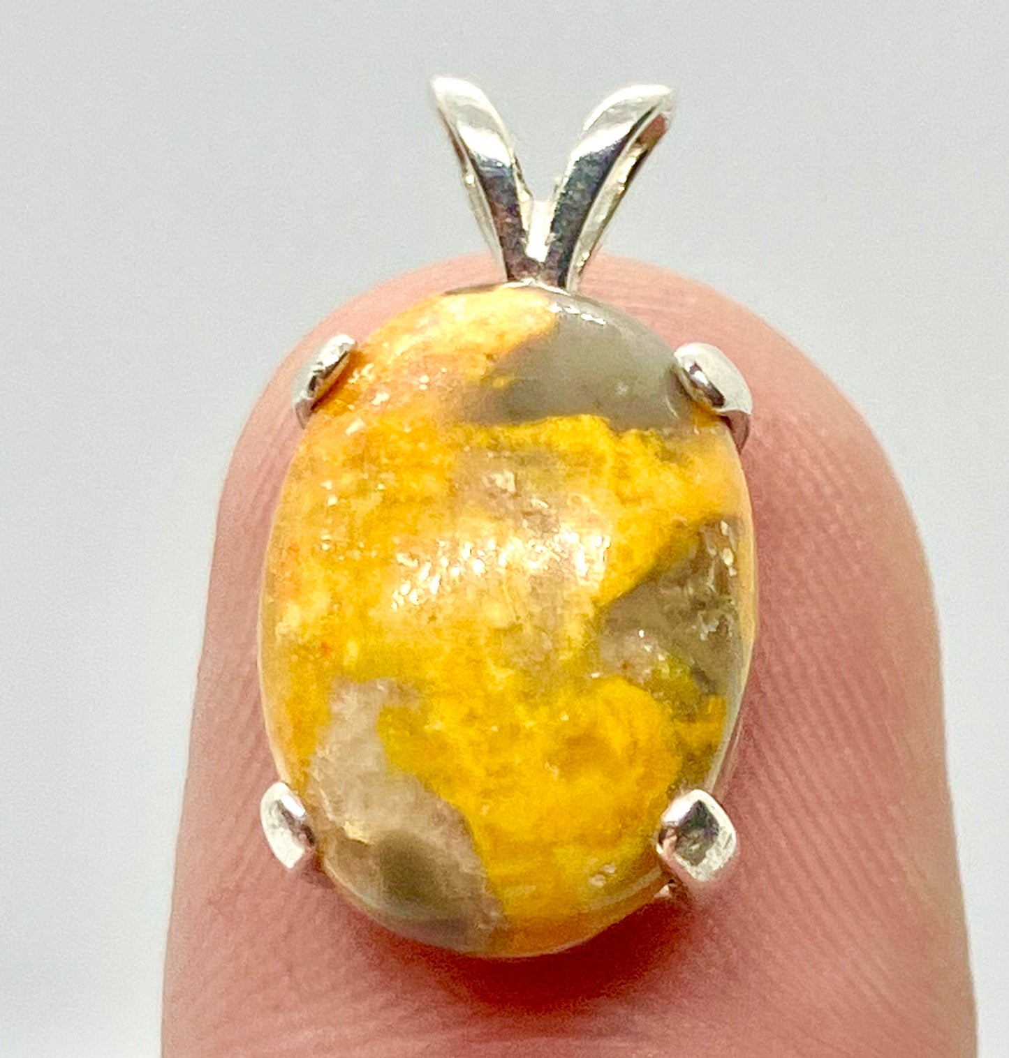 Natural Bumblebee Jasper Sterling silver Pendent!!